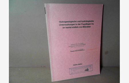 Hydrogeologische und hydrologische Untersuchungen in der Pupplinger Au im Isartal südlich von München. (= Inaugural-Dissertation).