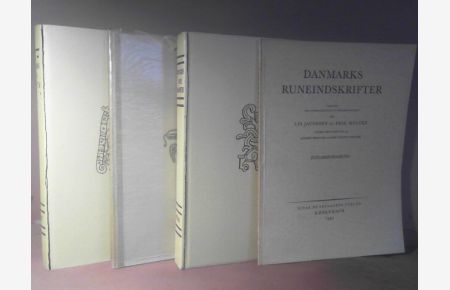 Danmarks Runeindskrifter. in vier Bänden. - Text, Registre, Atlas, Zusammenfassung.