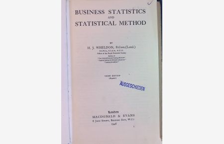 Business Statistics and Statistical Method  - Applied Costing in Selected Industries
