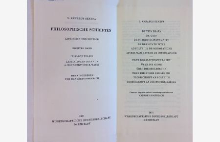 Philosophische Schriften: II. BAND: Dialoge VII - XII (Lateinisch und deutsch)