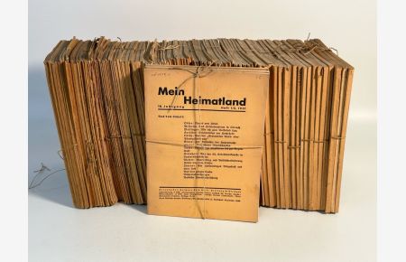 Mein Heimatland : Badische Blätter für Volkskunde, ländliche Wohlfahrtspflege, Heimatschutz und Denkmalschutz. Jahrgang 1 (1914) bis Jahrgang 29 (1942).