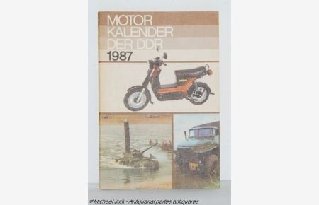 Motorkalender der DDR 1987.