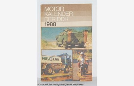 Motorkalender der DDR 1988.