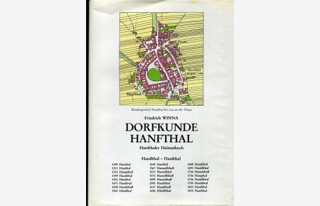 Dorfkunde Hanfthal - Hanfthaler Heimatbuch.