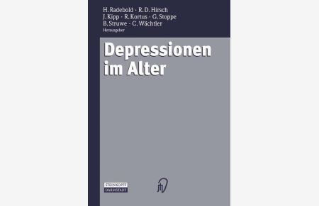 Depressionen im Alter  - H. Radebold ... Hrsg.