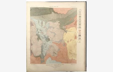Atlas to Accompany Monograph XXXII on the Geology of the Yellowstone National Park. Mit 24 (7 doppelblgr. ) kolorierten Karten.
