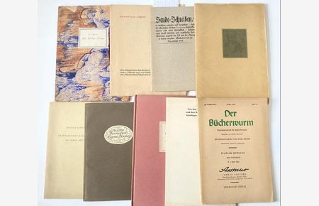 Sammlung von 7 Sonderdrucken verschiedener Bibliophilen-Gesellschaften u. ä.