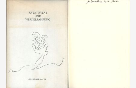 Kreativität und Werkerfahrung. Festschrift für Ilse Krahl. [Signiertes Widmungsexemplar].