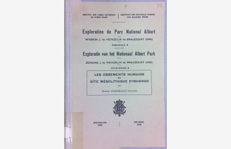 Exploration du Parc National Albert: Mission J. de Heinzelin de Braucourt (1950), Fascicule 5