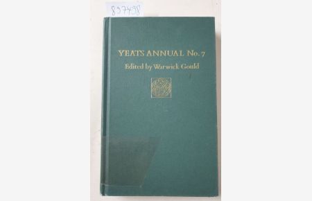 Yeats Annual No 7 : including Essays in Memory of Richard Ellmann, edited by Ronald Schuchard) .