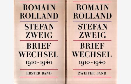 Briefwechsel : 1910 - 1940. 2 Bände,   - Aus d. Franz. von Eva Schewe ... Ms.-Zsstellung u. Bearb. Waltraud Schwarze,