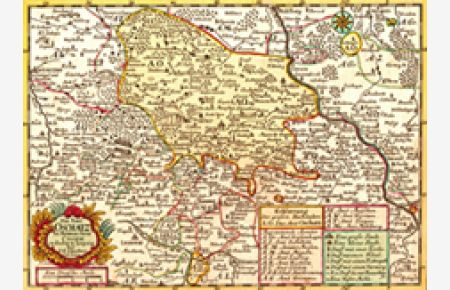 Landkarte Das Amt Oschatz im Meisnischen Kreise nach Schreiber , Repro auf Fineartpapier ,