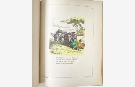 Der Einspänner. Der boshafte Esel. Zwei lustige Geschichten in Bildern. Mit handkolorierten Holzstichillustrationen.