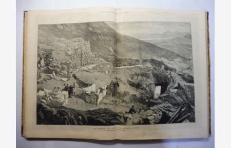 THE ILLUSTRATED LONDON NEWS. VOL. LXX SATURDAY, JANUARY 6, 1877 to N° 1981 SATURDAY, JUNE 30, 1877. (Halb-Jahrgang / Semi-vintage newspapers 1-1877) in 1 BAND / 1 VOLUME *.   - Focus: Turkish-Russian War (Bulgaria, Caucasus, Danube Delta, Black Sea), Eastern Anatolia including 6 maps, as well as Heinrich Schliemann and excavations in Mycene (Foto), and Constantinople with illustrations and 1 special issue *.