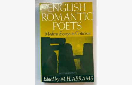 English Romantic Poets: Modern Essays in Criticism.
