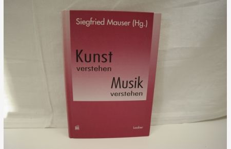 Kunst verstehen, Musik verstehen  - Ein interdisziplinäres Sympsion (München 1992). (= Schriften zur musikalischen Hermeneutik, Bd. 2).