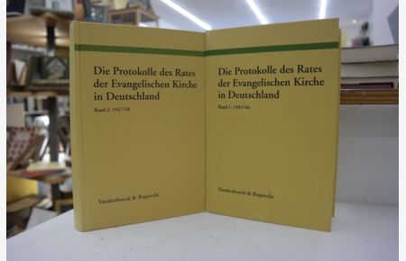 Die Protokolle des Rates der Evangelischen Kirche in Deutschland - Band 1+2: 1945/48  - (= Arbeiten zur Kirchlichen Zeitgeschichte - Reihe A: Quellen, Band 5+6)