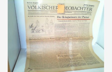 Völkischer Beobachter. Berliner Ausgabe - 358. Ausg. / 56. Jahrg. Berlin, 24. Dezember 1943.   - Kampfblatt der nationalsozialistischen Bewegung Großdeutschlands.