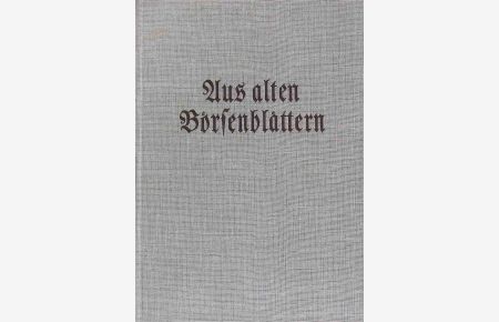 Aus alten Börsenblättern : ein Anzeigen-Querschnitt durch das Börsenblatt für den Deutschen Buchhandel, 1834-1945