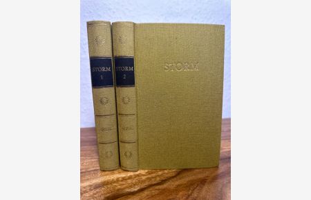 Storms Werke in zwei Bänden. 2 Bände.   - Ausgewählt und eingeleitet von Peter Goldammer.