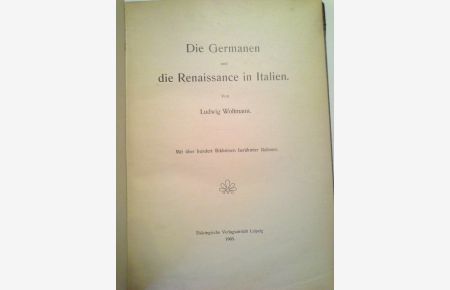 Die Germanen und die Renaissance in Italien.