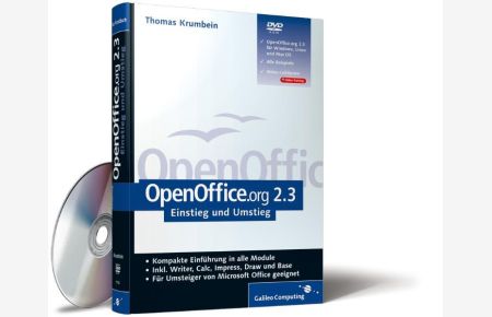 OpenOffice. org 2. 3: Kompakte Einführung in alle Module, mit OpenOffice 2. 3 auf DVD (Galileo Computing)