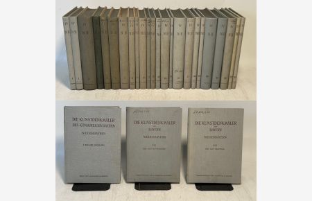 Die Kunstdenkmäler von Niederbayern. Band 1 - 24. 24 Bände.   - (= Die Kunstdenkmäler des Königreichs Bayern. Später: Die Kunstdenkmäler von Bayern).