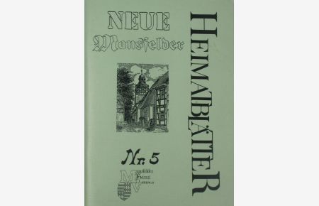 Neue Mansfelder Heimatblätter (Heft 5/1997)