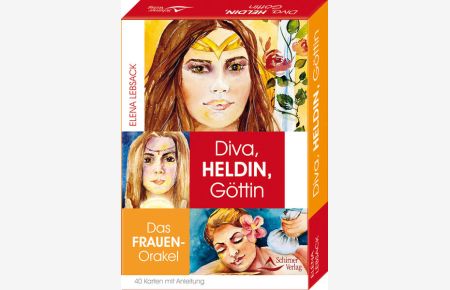 Diva, Heldin, Göttin- Das Frauen-Orakel Kartenset  - - 40 Karten mit Anleitung