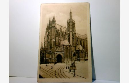 Metz / Elsass / Frankreich. Dom. Alte Ansichtskarte / Postkarte s/w, ungel. , um 1910 / 15 ?. Gebäudeansicht u. Umgebung.