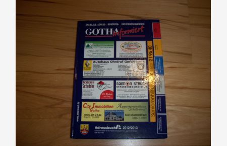 Gotha, Adressbuch Gotha 2012/2013.
