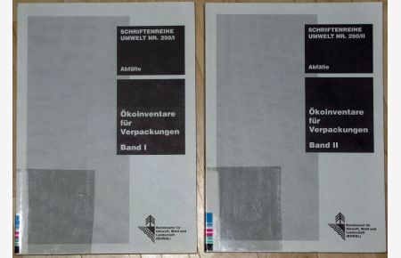 Ökoinventare für Verpackungen - (inklusive grafische Papiere)