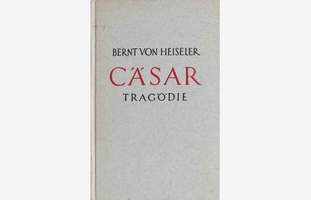 Cäsar. Tragödie.