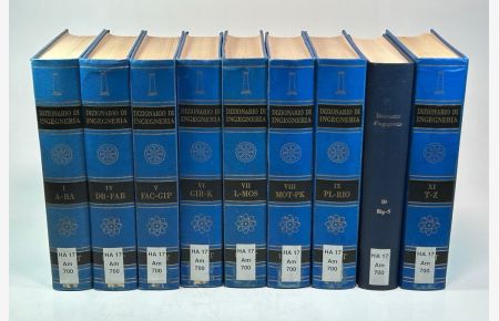 Dizionario D'Ingegneria. Vol. 1 e 4 - 11. 9 Volumi / 9 Bände.