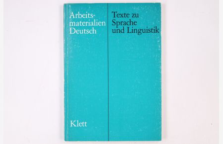 TEXTE ZU SPRACHE UND LINGUISTIK