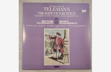 Georg Philipp Telemann Trompetensuiten, Vinyl Record, LP.