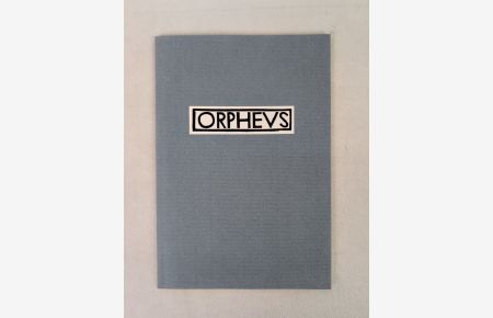 Die Holzschnittfolge. Orpheus von Gerhard Marcks.   - Vorwort: Martina Rudloff.