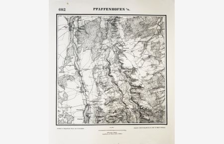 602 Pfaffenhofen A/R.  - Pfaffenhofen an der Roth Strass Beuren Kadeltshofen Ettlishofen Anhofen / Schwaben Bayern 1:25000 / Messtischblatt Karten