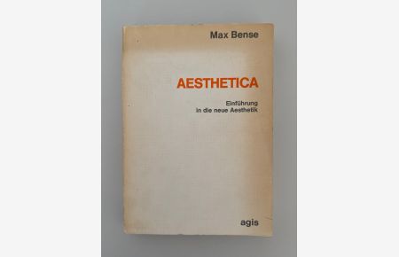 Aesthetica. Einführung in die neue Aesthetik.