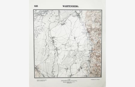 616 Wartenberg - Thenn Berglern Eitting Fraunberg Auerbach / Oberbayern Bayern 1:25000 / Messtischblatt Karten