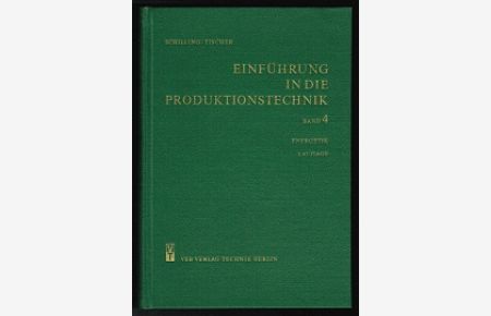 Energetik (Einführung in die Produktionstechnik, Band 4). -