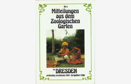 Mitteilungen aus dem zool. Garten; Nr. 4