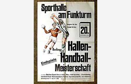Berliner Hallenhandball-Meisterschaft. Endspiele. Sporthalle am Funkturm Sonnabend 20. Dezember 1952.