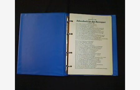 Adressbuch für den Rennsport 1976.