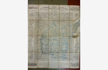 Karte von Nassau und Theilen der angränzenden Staaten bis Hanau, Giessen, Olpe, Bonn, und Creuznach.