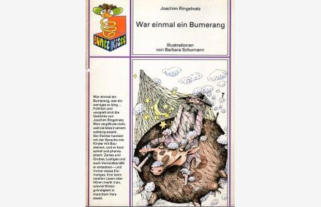 War einmal ein Bumerang.   - Gereimtes und Ungereimtes. Mit Illustrationen von Barbara Schumann.
