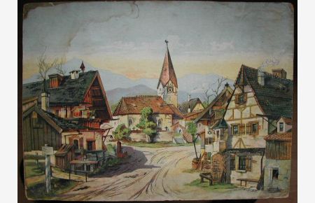 Dorf.   - Dorf-Hintergrund.