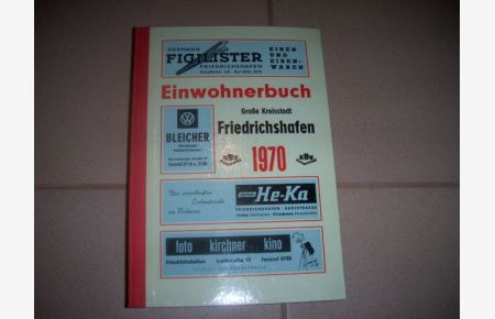 Friedrichshafen, Einwohnerbuch Große Kreisstadt Friedrichshafen von 1970.