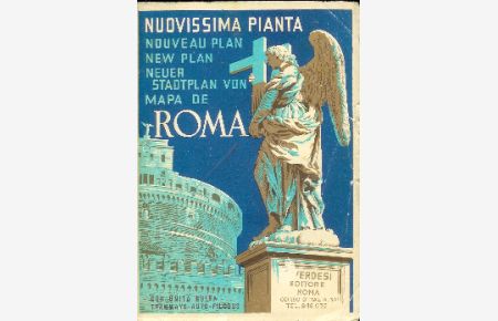 Novissima Pianta - Nouveau Plan - New Plan - Neuer Stadtplan von - Mapa de Roma.   - Maßstab ca. 1:12.000.