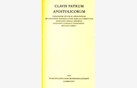 Clavis Patrum Apostolicorum.